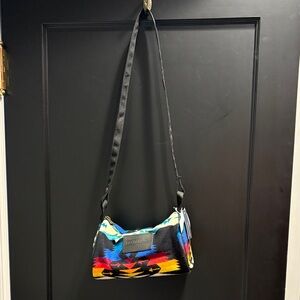 Tribal wool barrel crossbody purse nwt Pendleton leather oregon